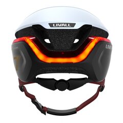 Rattakiiver Livall EVO21 Smart LED/SOS 58-62cm, valge hind ja info | Kiivrid | kaup24.ee