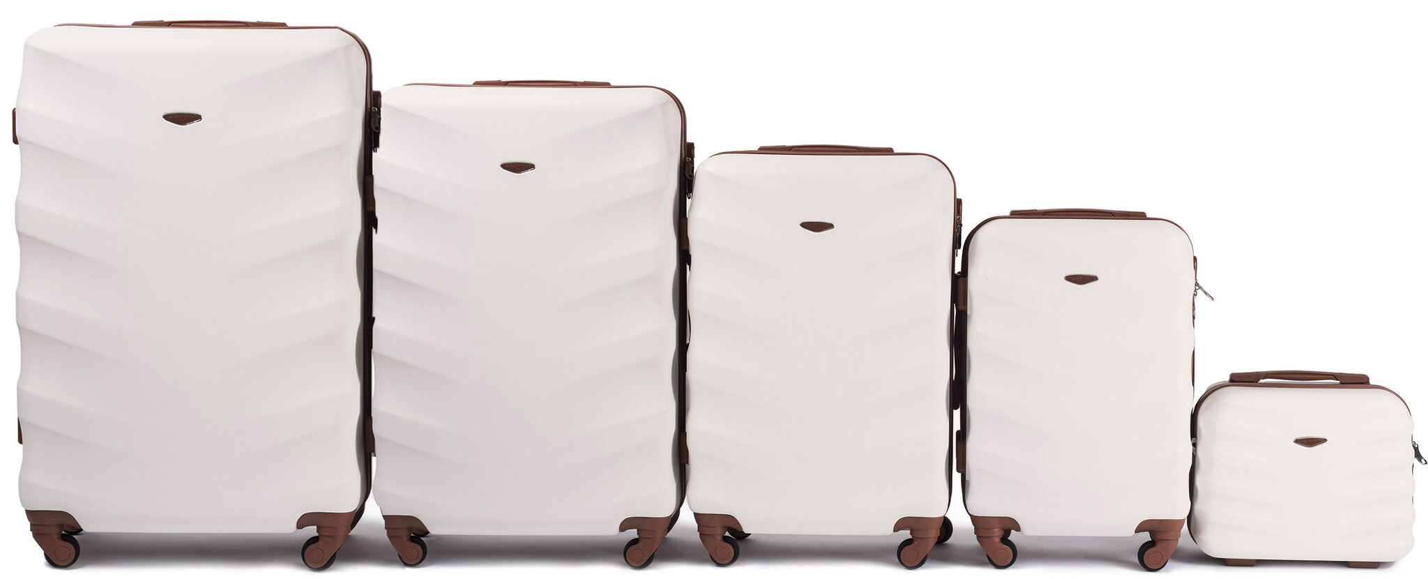 5-osaline kohvrite komplekt Wings 402-5, valge hind ja info | Kohvrid, reisikotid | kaup24.ee