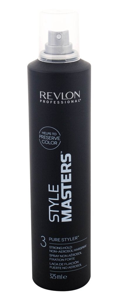 Eriti tugevalt fikseeriv juukselakk Revlon Professional Styler Masters Pure 3 325 ml цена и информация | Viimistlusvahendid juustele | kaup24.ee