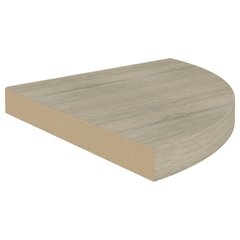 nurgariiul, tammevärvi, 35 x 35 x 3,8 cm MDF hind ja info | Riiulid | kaup24.ee