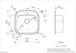 Roostevabast terasest köögivalamu Reginox Boston (R), 48.5x48.5 cm цена и информация | Köögivalamud | kaup24.ee