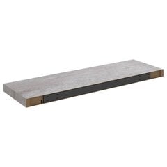 seinariiul, betoonhall, 80 x 23,5 x 3,8 cm MDF цена и информация | Полки | kaup24.ee