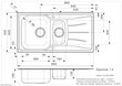 Roostevabast terasest köögivalamu Reginox Diplomat 1.5 LUX (R), 95x50 cm цена и информация | Köögivalamud | kaup24.ee