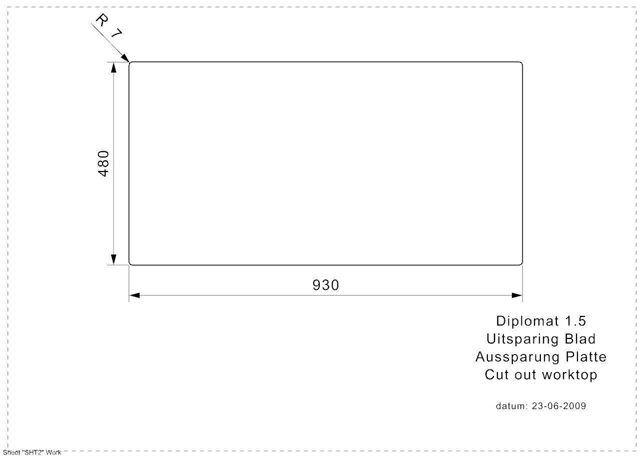 Roostevabast terasest köögivalamu Reginox Diplomat 1.5 LUX (R), 95x50 cm hind ja info | Köögivalamud | kaup24.ee