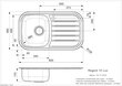 Roostevabast terasest köögivalamu Reginox Regent 10 LUX (R), 80,5x48 cm hind ja info | Köögivalamud | kaup24.ee