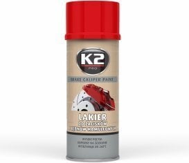 Pidurisadula värv K2 Caliper 400 ml, punane hind ja info | Autokeemia | kaup24.ee
