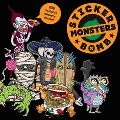 Stickerbomb Monsters hind ja info | Kunstiraamatud | kaup24.ee