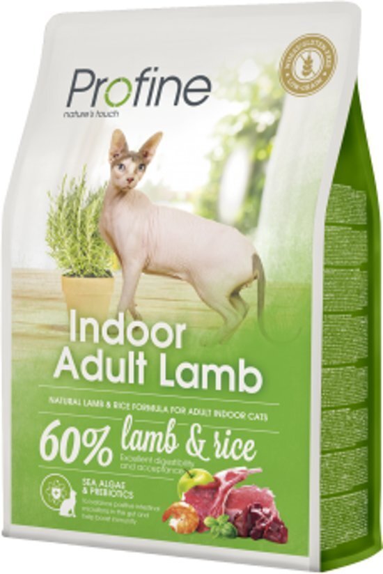 Kuivtoit toakassidele Profine Cat Indoor Adult Lamb, 2 kg hind ja info | Kuivtoit kassidele | kaup24.ee