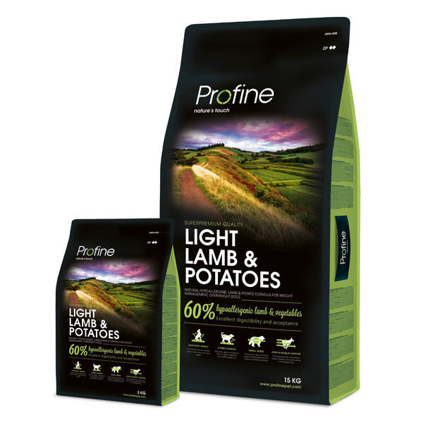 Profine Light Lamb & Potatoes koeratoit 3 kg цена и информация | Kuivtoit koertele | kaup24.ee