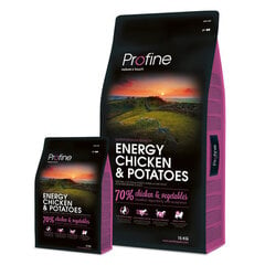 Profine Energy Chicken & Potatoes koeratoit 15kg цена и информация | Сухой корм для собак | kaup24.ee