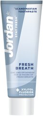 Hambapasta Jordan Fresh Breath, 75 ml цена и информация | Для ухода за зубами | kaup24.ee