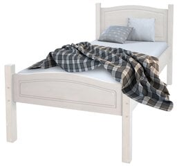 Кровать Barney, 90х200 см, белая цена и информация | Кровати | kaup24.ee
