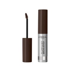 Kulmude kujundav geel L'Oreal Paris Brow Artist Plump &amp; Set 4,9 ml, 108 Dark Brunette цена и информация | Карандаши, краска для бровей | kaup24.ee