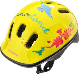 Детский шлем Meteor KS06 Dino XS, желтый цена и информация | Шлемы | kaup24.ee