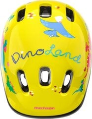 Детский шлем Meteor KS06 Dino XS, желтый цена и информация | Шлемы | kaup24.ee