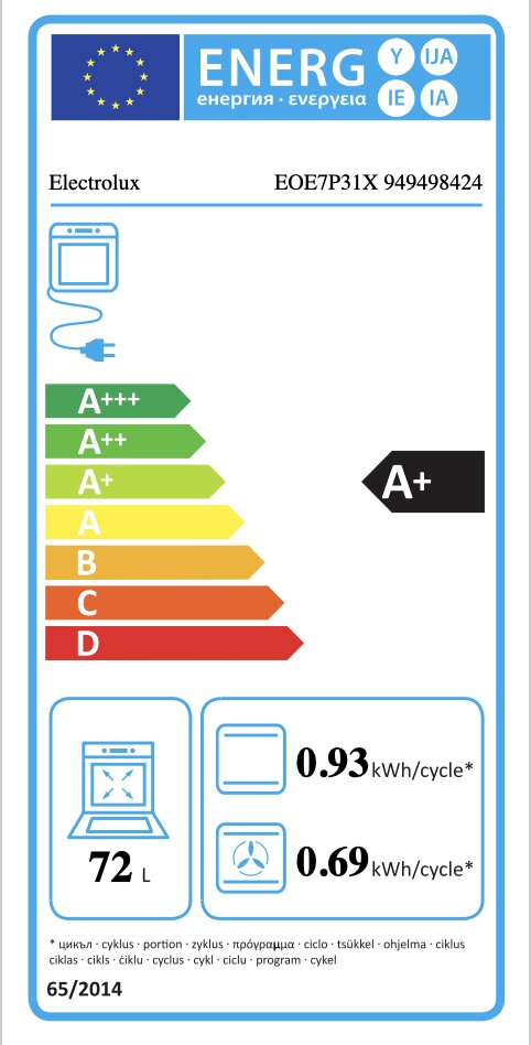 Integreeritav ahi Electrolux EOE7P31X цена и информация | Ahjud | kaup24.ee