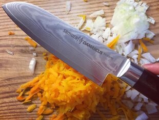 Samura DAMASCUS маленький нож Santoku , 15см цена и информация | Подставка для ножей Tescoma Woody, 21 см | kaup24.ee
