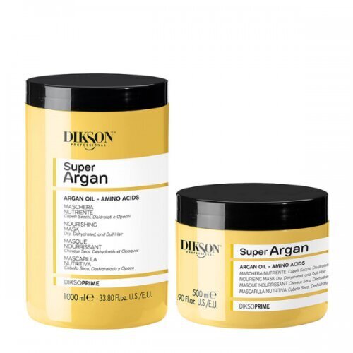 Toitev mask argaaniaga Dikson Super Argan kuivadele juustele, 1000 ml hind ja info | Maskid, õlid, seerumid | kaup24.ee