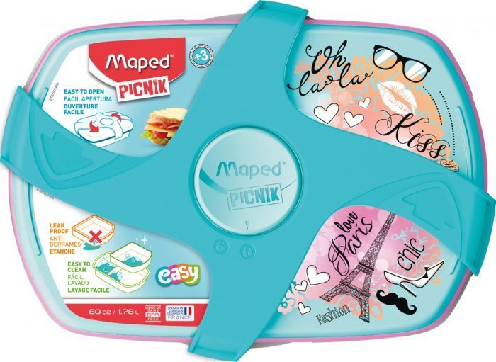 Einekarp Maped Picnik Kids Concept 3-osaline 1.78l Paris Fashion цена и информация | Toidu säilitusnõud | kaup24.ee