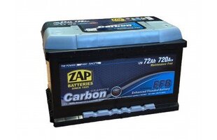 ZAP Carbon EFB 75Ah 720A aku kaina ir informacija | Akud | kaup24.ee