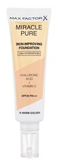 Meigipõhi Max Factor Miracle Pure Skin Long-Lasting SPF30, 30 ml, 76 Warm Golden hind ja info | Jumestuskreemid, puudrid | kaup24.ee