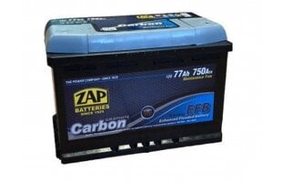 ZAP Carbon EFB 77Ah 750A aku kaina ir informacija | Akud | kaup24.ee