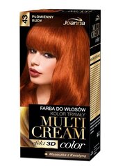 Juuksevärv Joanna Multi Cream Color 100 ml, 43 Fiery Red цена и информация | Краска для волос | kaup24.ee