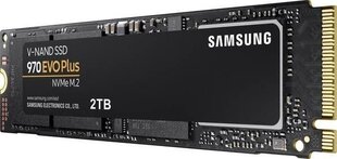 SSD|SAMSUNG|970 Evo Plus|2TB|M.2|PCIE|NVMe|MLC|Write speed 3300 MBytes/sec|Read speed 3500 MBytes/sec|MTBF 1500000 hours|MZ-V7S2T0BW цена и информация | Samsung Компьютерные компоненты | kaup24.ee