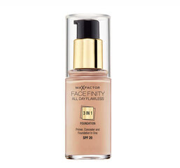 Jumestuskreem Max Factor Facefinity All Day Flawless 3in1, SPF20, 30 ml hind ja info | Jumestuskreemid, puudrid | kaup24.ee