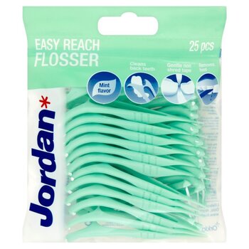 Межзубная нить Jordan Easy Reach Flosser, мятная, 25 шт. цена и информация | Для ухода за зубами | kaup24.ee