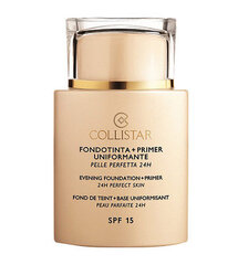 Жидкая основа Collistar Evening Foundation + Primer SPF 15 35 мл, №1 цена и информация | Пудры, базы под макияж | kaup24.ee