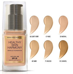 Jumestuskreem Max Factor Healthy Skin Harmony Miracle SPF 20 Foundation , 30ml, 47 Nude hind ja info | Jumestuskreemid, puudrid | kaup24.ee