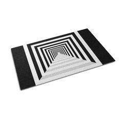 Uksematt 3D Geomeetriline Tunnel, 90x60 cm hind ja info | Uksematid | kaup24.ee