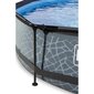 Karkassiga bassein filtriga Exit Stone, 360x76 cm, hall hind ja info | Basseinid | kaup24.ee
