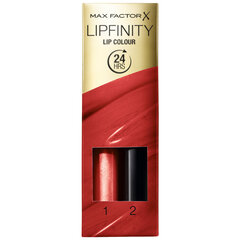 Kauapüsiv huulevärv Lipfinity Lip Colour Max Factor, 1 gab, 120 Hot hind ja info | Huulepulgad, -läiked, -palsamid, vaseliin | kaup24.ee