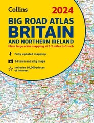 2024 Collins Big Road Atlas Britain and Northern Ireland: A3 Spiral New edition цена и информация | Путеводители, путешествия | kaup24.ee