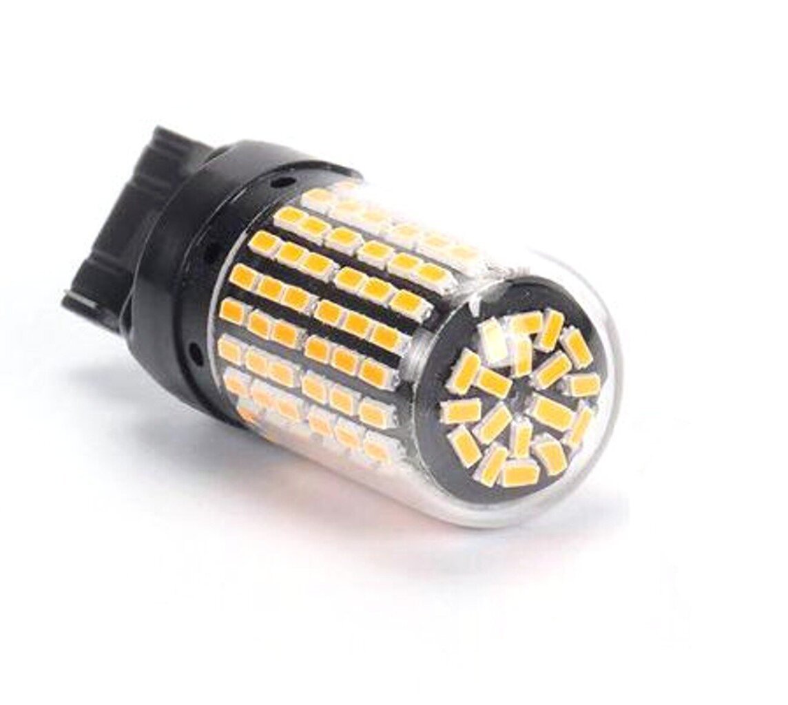 W21W LED-pirnid 2x 7440 12-24V CANBUS oranž PREMIUM цена и информация | Autopirnid | kaup24.ee