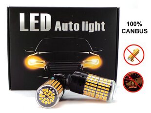 W21W LED-pirnid 2x 7440 12-24V CANBUS oranž PREMIUM hind ja info | Autopirnid | kaup24.ee