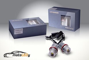 80W LED-pirnid BMW E39, E53, E65, E66, E60, E61, E63, E64, E87 rõngastele, 2 tk komplektis hind ja info | Autopirnid | kaup24.ee