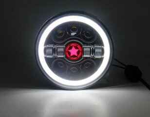 Harley, Jeep, Land Rover, Suzuki, Ford, Nissan, Lada Передняя фара 7" LED ближний, дальний свет, габариты, дневной ход, сигналы поворота 1шт цена и информация | Автомобильные лампочки | kaup24.ee