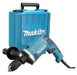 Ударная дрель Makita HP1631K, с чемоданом цена и информация | Шуруповерты, дрели | kaup24.ee