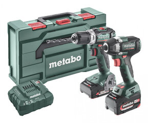 Комплект Metabo BS 18 L BL SSW 18 LT 300 BL, 18 В цена и информация | Шуруповерты, дрели | kaup24.ee