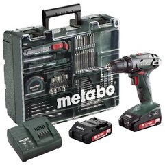 Мобильный комплект мастера Metabo BS 18 Li 74 с принадлежностями цена и информация | Шуруповерты, дрели | kaup24.ee