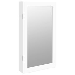 seinale kinnitatav ehetekapp peegli ja LED-tuledega, valge цена и информация | Зеркала | kaup24.ee