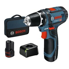 Аккумуляторная дрель -шуруповерт Bosch GSR 12V-15, 2 x 2.0Ah,  GAL 12V-20 цена и информация | Шуруповерты, дрели | kaup24.ee