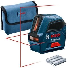 Joonlaser Bosch GLL 2-10, ± 0.3 mm/m, 10 m hind ja info | Akutrellid, kruvikeerajad | kaup24.ee