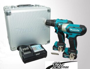 MAKITA COMBO KIT 12V CLX224X (DF333D+TD110D) 2x1,5Ah цена и информация | Шуруповерты, дрели | kaup24.ee