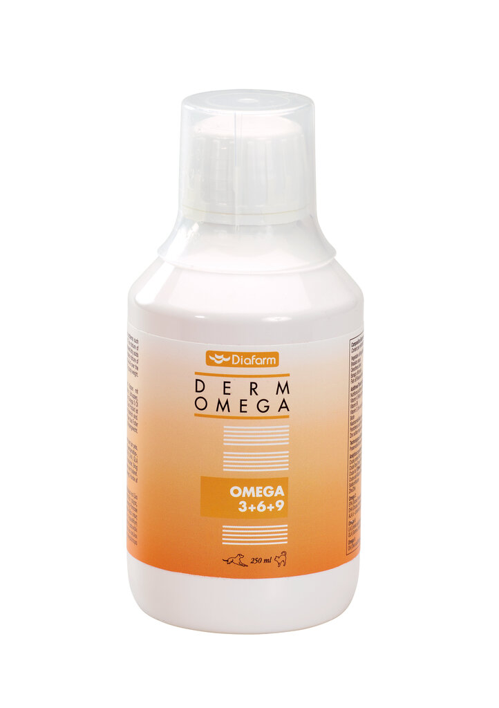 Diafarm omega 3+6+9 õli lemmikloomadele, 250 ml hind ja info | Toidulisandid ja parasiitide vastased tooted | kaup24.ee