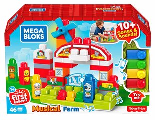 Klotsid Mega Bloks® "Muusikaline talu", 46-osaline, GCT50 цена и информация | Игрушки для малышей | kaup24.ee