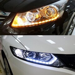 Светодиодные лампы DRL LIGHTS + динамический указатель поворота 12V цена и информация | Фары | kaup24.ee